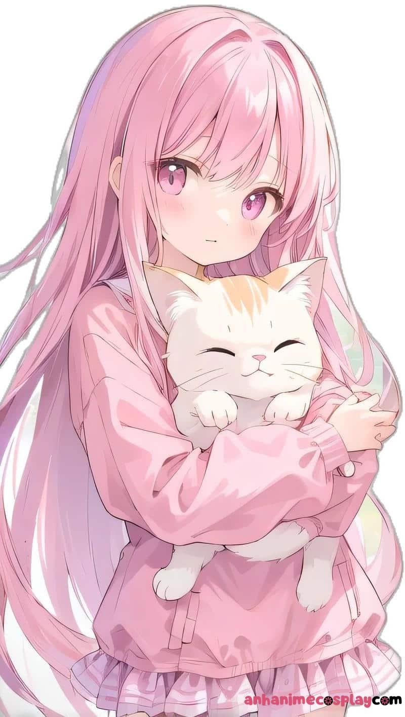 mèo anime cute ảnh