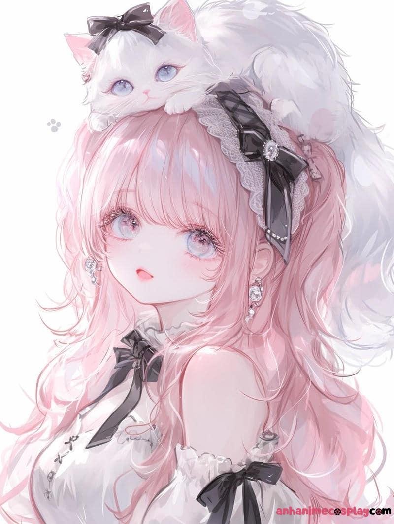 mèo anime đáng iu