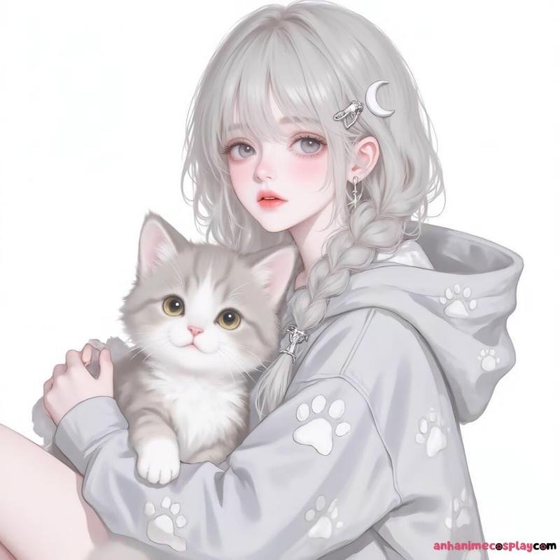 mèo anime xinh