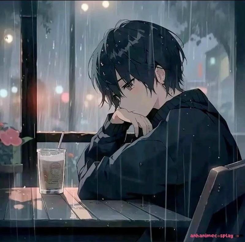 mưa buồn anime trai