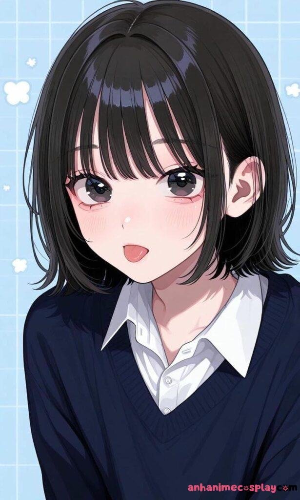 nhân vật anime nữ tóc ngắn