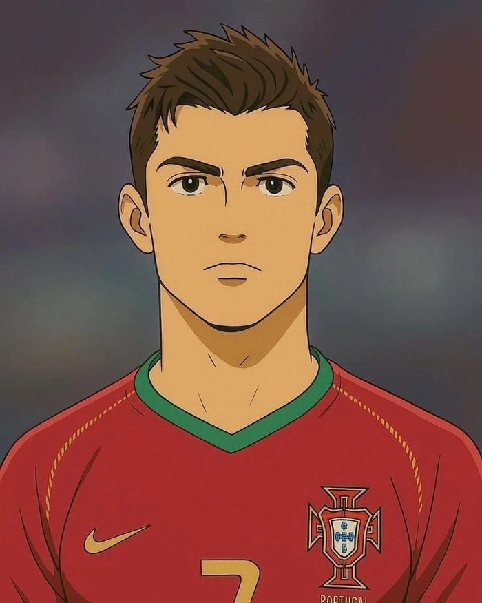 ronaldo anime dễ thương