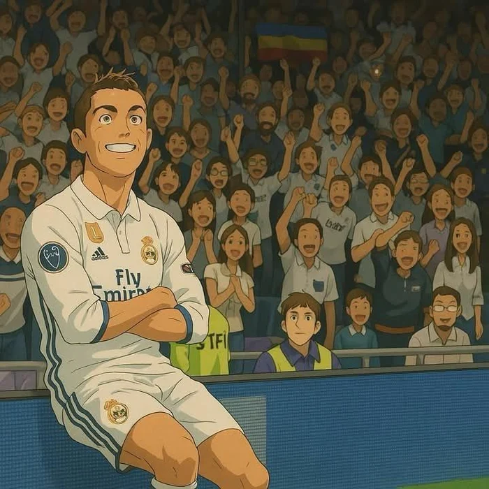 ronaldo anime dễ vẽ