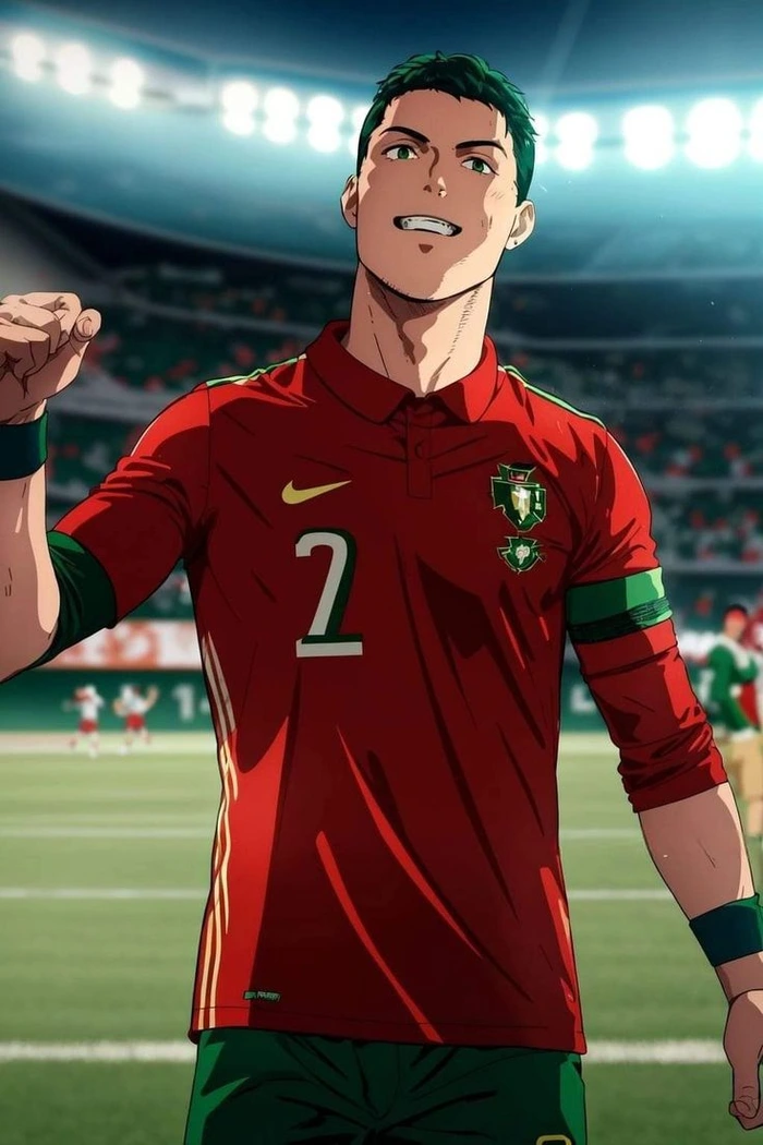 ronaldo anime mạnh mẽ