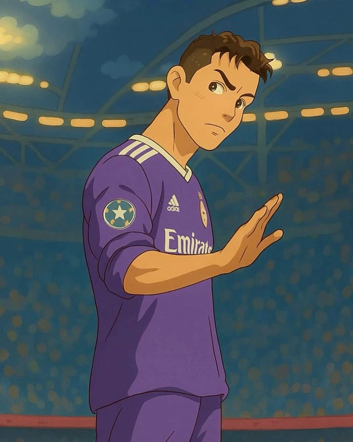 ronaldo anime nghệ thuật