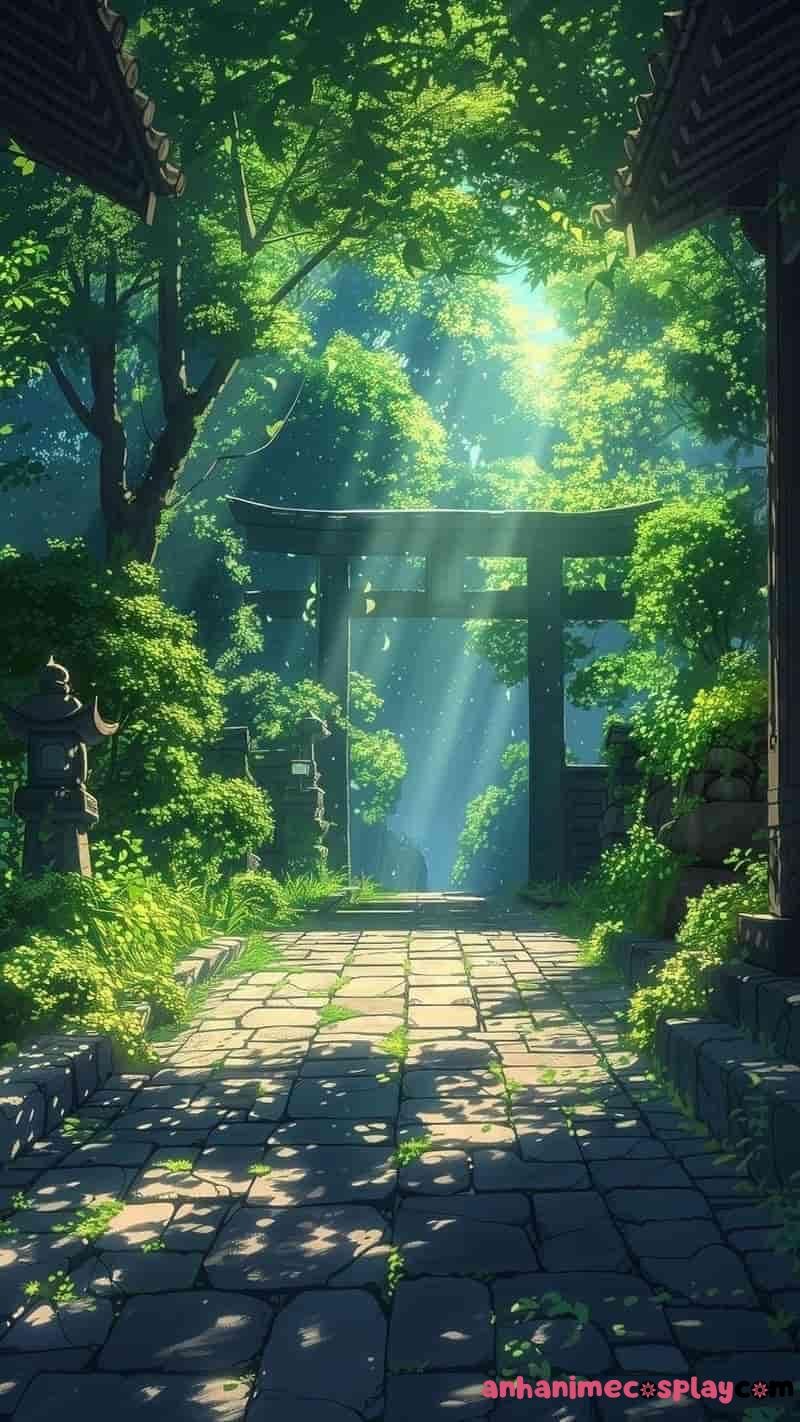 thiên nhiên anime 4k