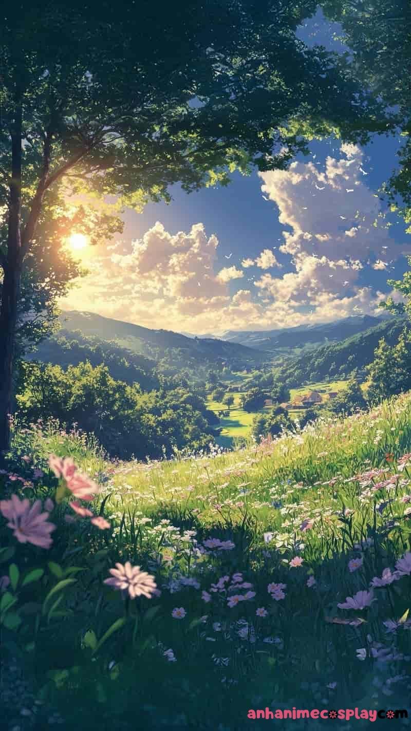 thiên nhiên anime hình ảnh