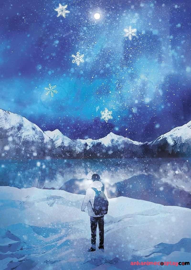 tranh ảnh tuyết rơi anime