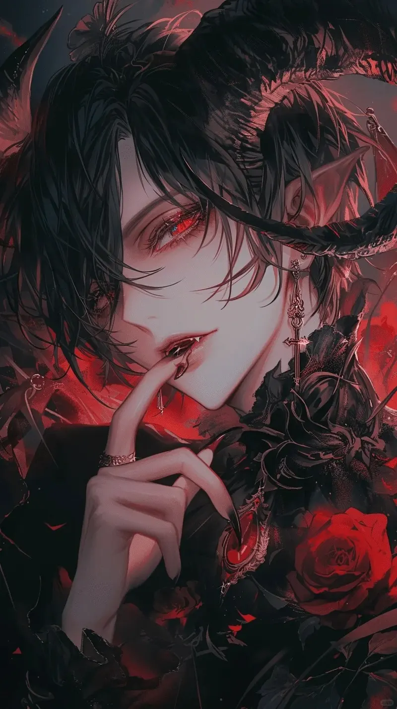 tranh anime ác quỷ ấn tượng