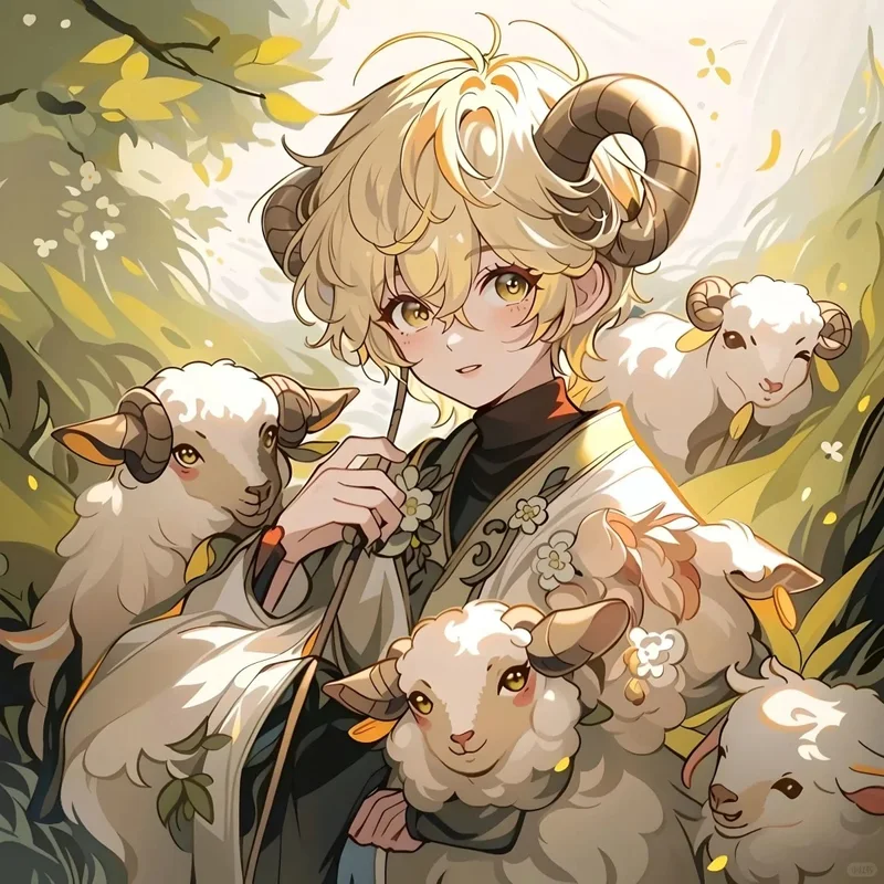 tranh anime cung bạch dương