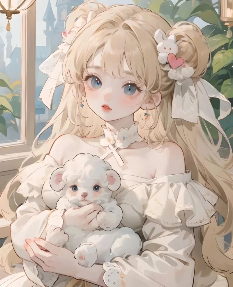 tranh anime cung bạch dương nghệ thuật