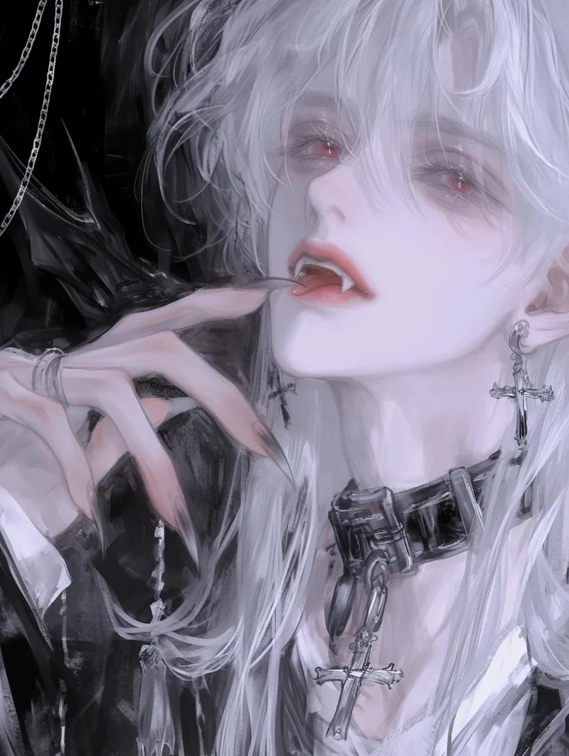 tranh anime ma cà rồng cute