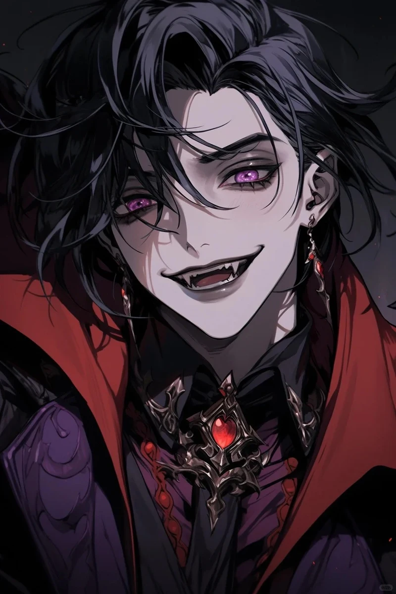 tranh anime vampire dễ thương
