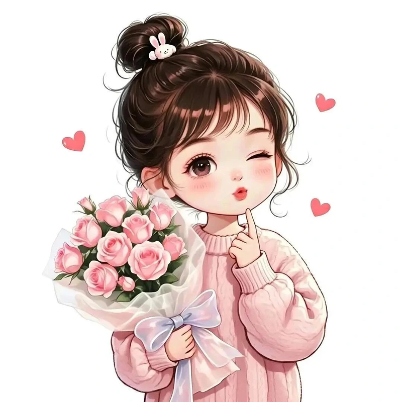 tranh chibi dễ thương đáng yêu
