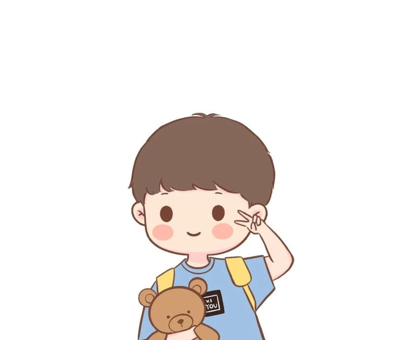 tranh chibi nam dễ thương cute