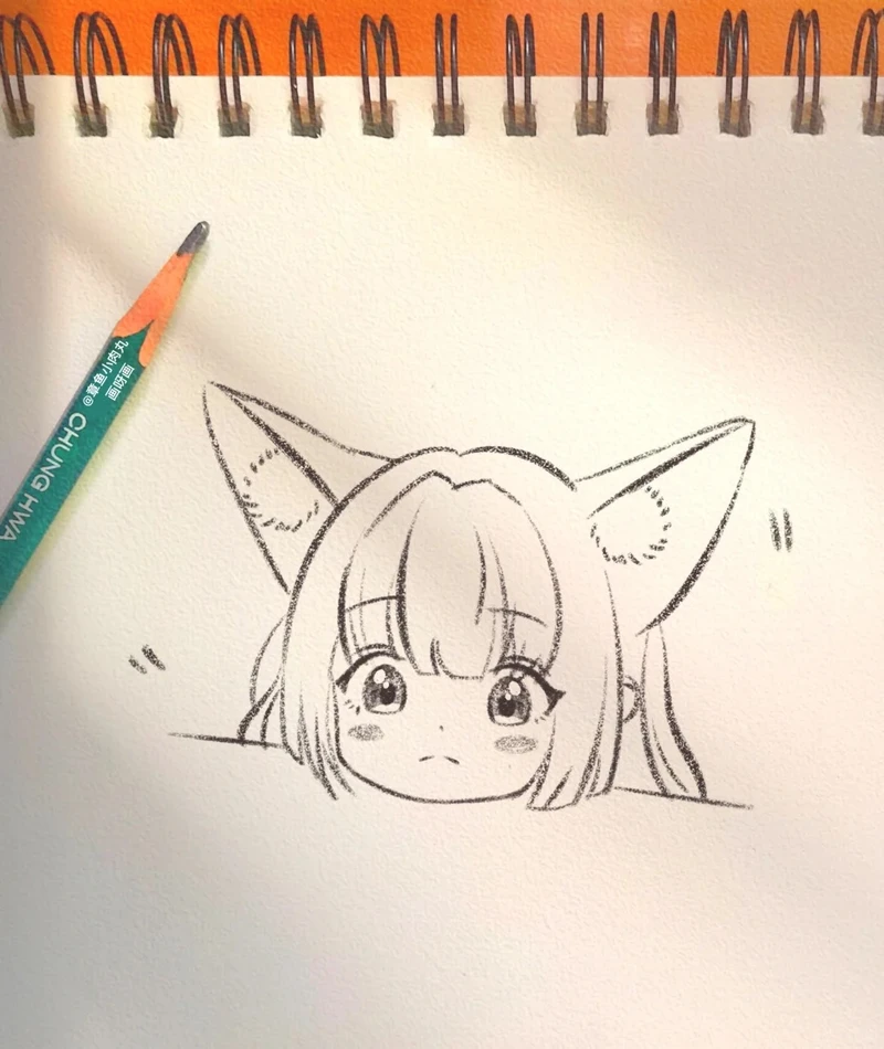 tranh chibi nữ cute dễ vẽ