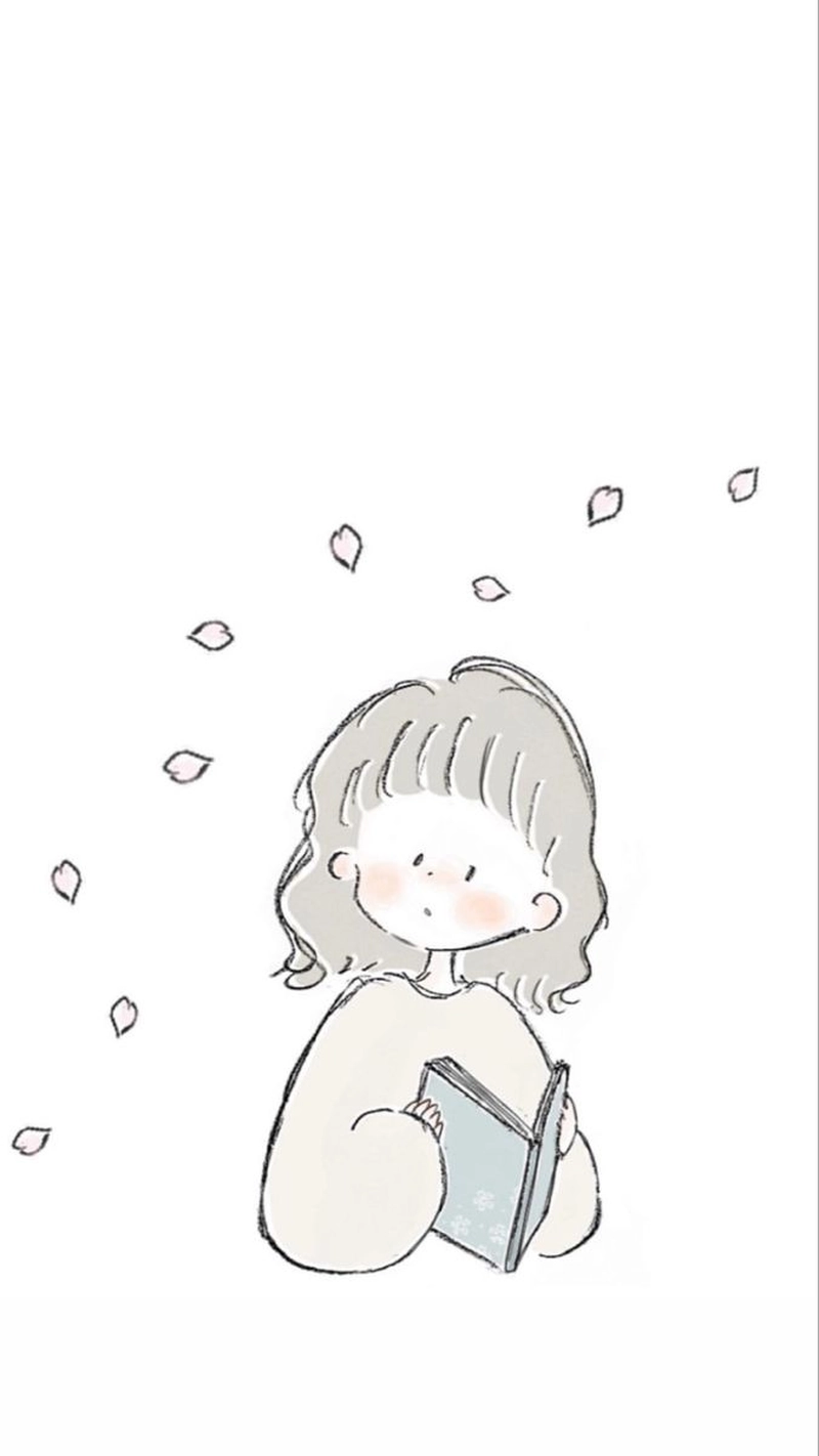 tranh chibi nữ dễ thương dễ vẽ