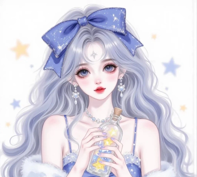 tranh cung bảo bình anime dễ thương