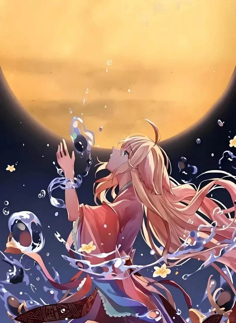 tranh hồ ly anime ấn tượng