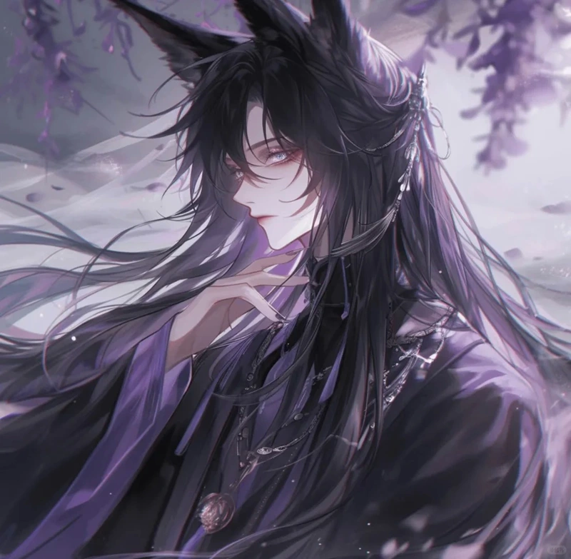 tranh hồ ly anime dễ thương