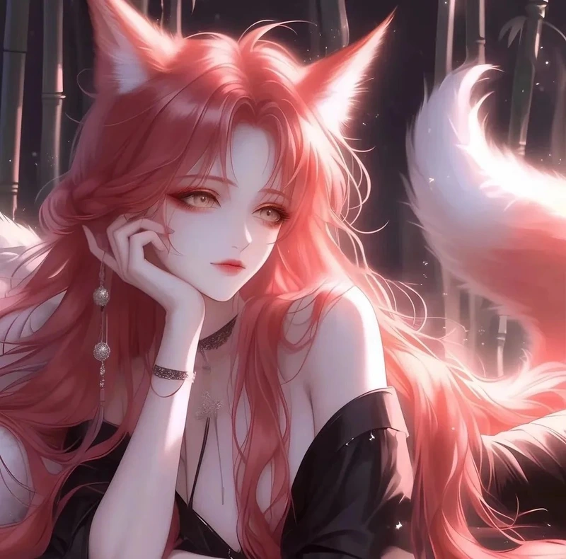 tranh hồ ly anime ngộ nghĩnh