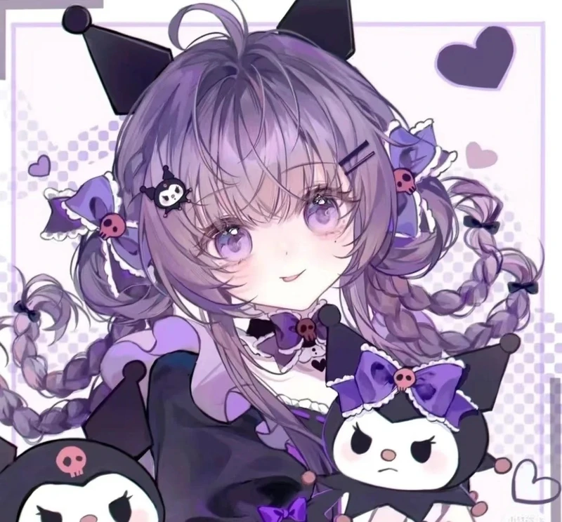 tranh kuromi anime cute dễ thương