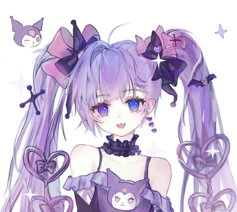 tranh kuromi anime dễ thương