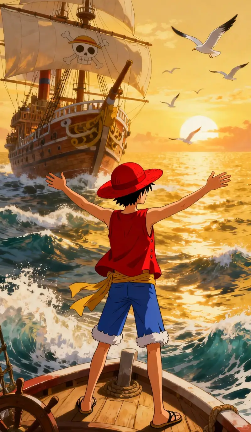 tranh luffy anime