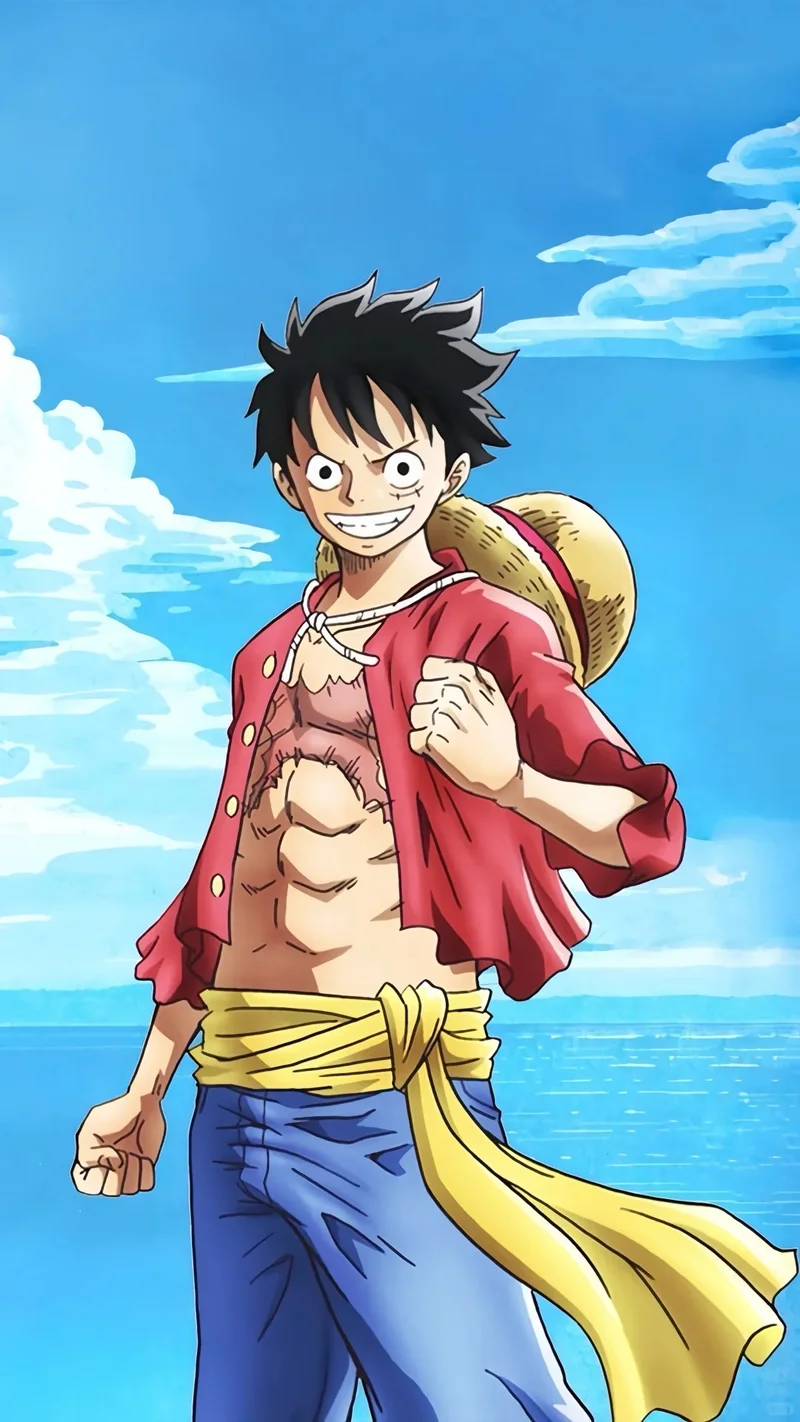 tranh luffy cute