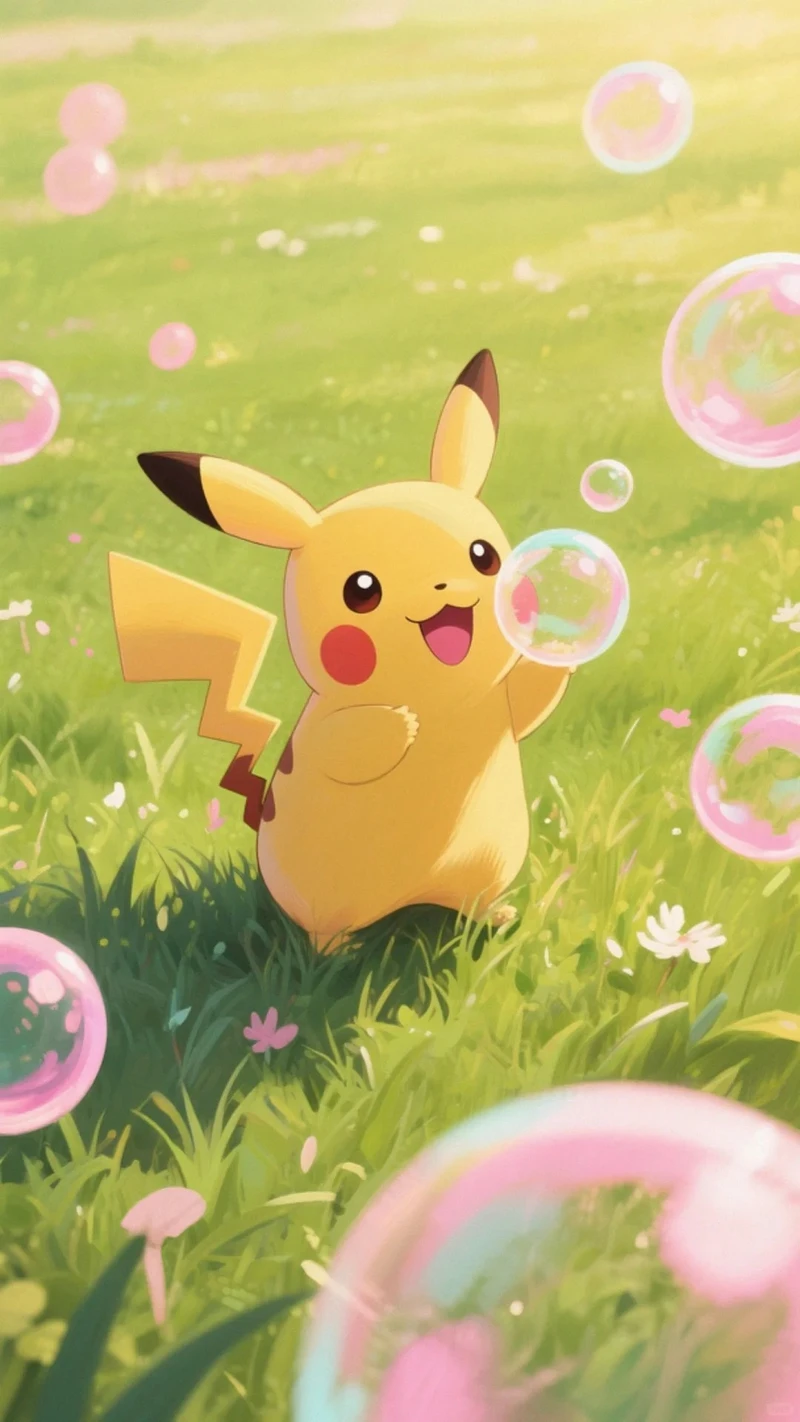 tranh pikachu dễ thương