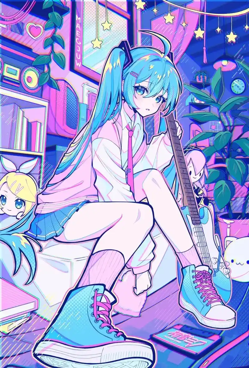 tranh vẽ nhân vật anime