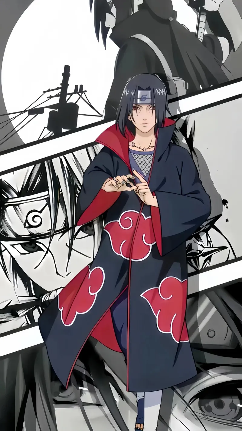 tranh vẽ uchiha itachi