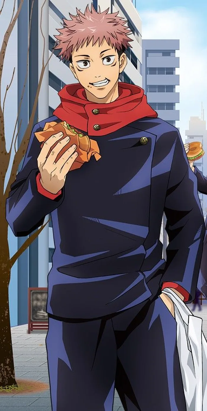 yuji itadori mạnh mẽ và quyết tâm