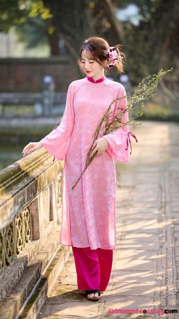 Gái xinh chụp áo dài