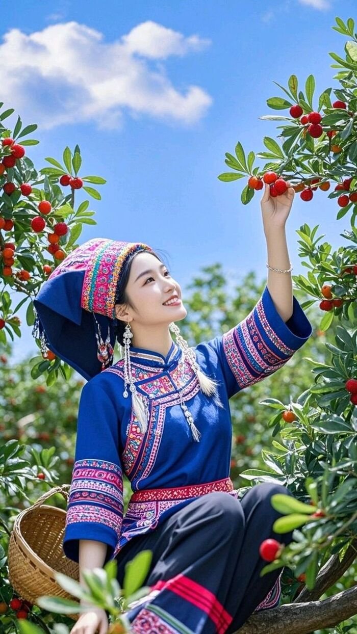 Gái xinh dân tộc full