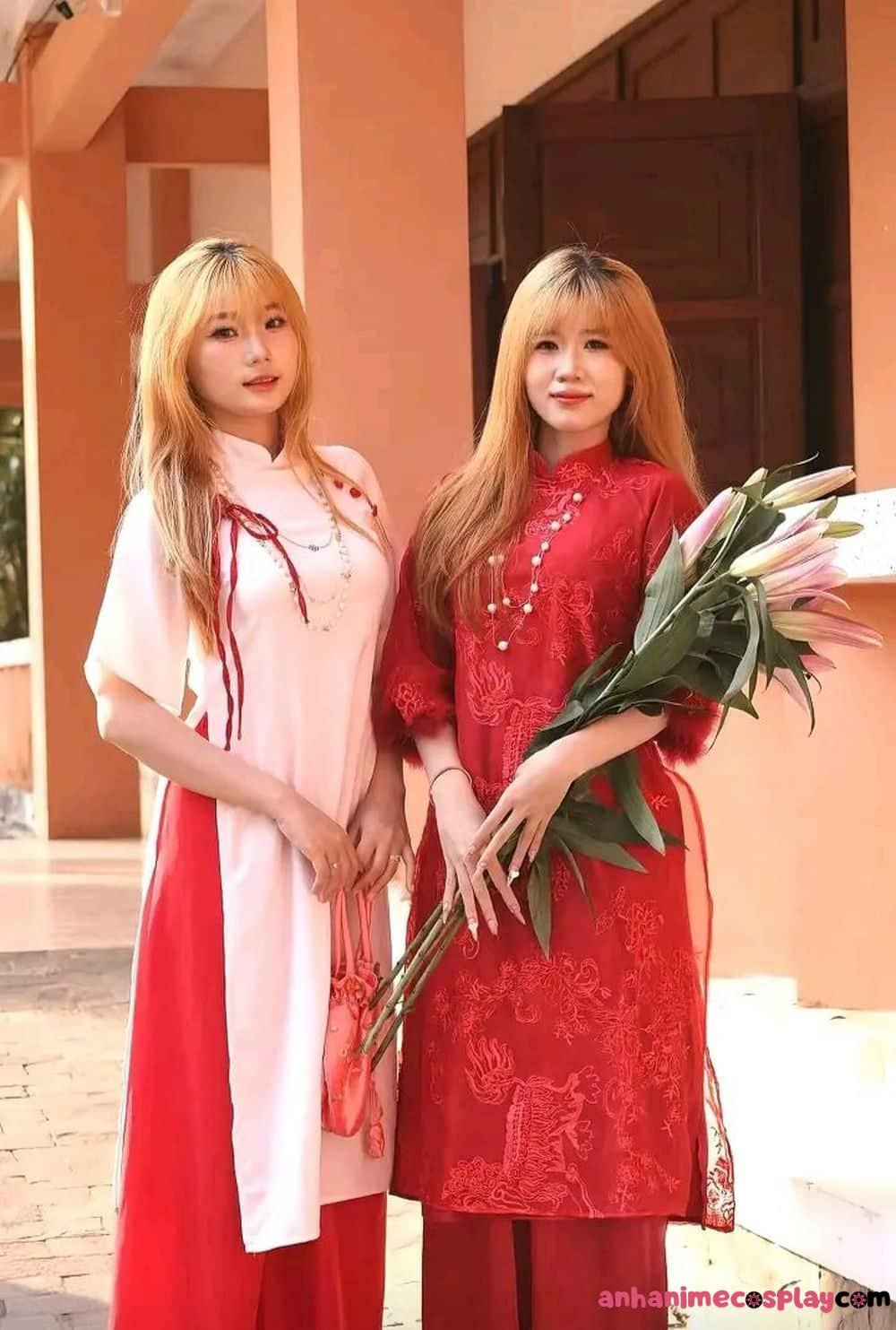 Gái xinh mặc áo dài thanh lịch