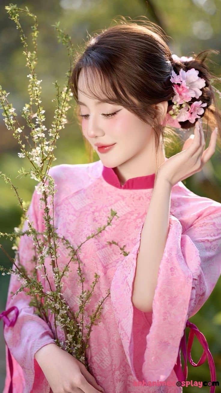 Gái xinh với áo dài