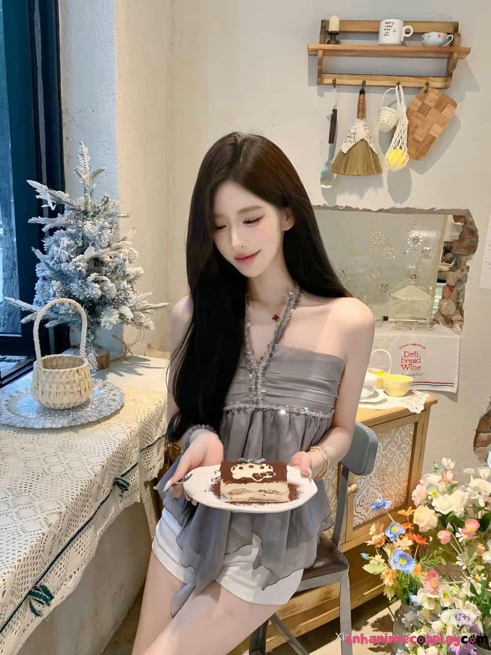 Hình gái xinh tóc dài