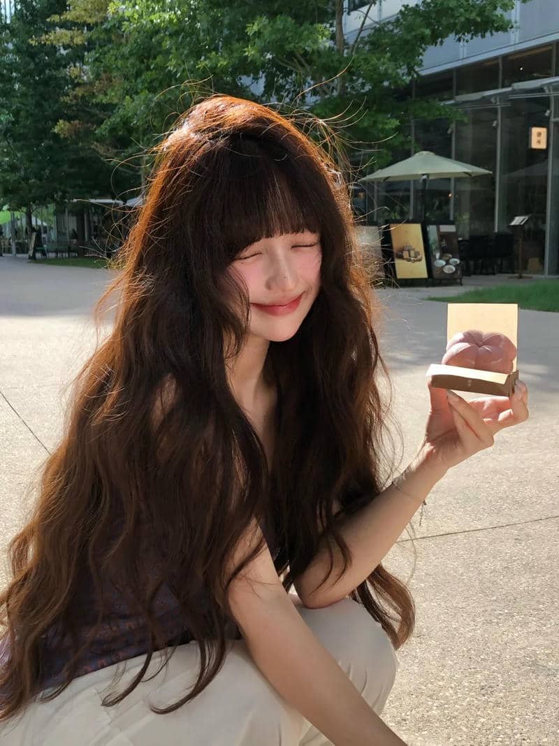 Xem hình ảnh gái xinh tóc dài hài hòa