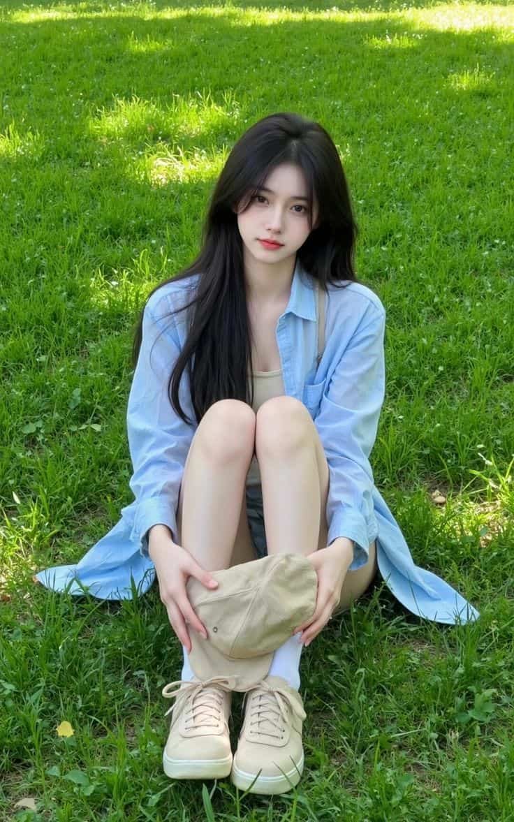 ảnh gái cute trong trẻo.