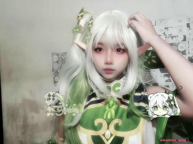hình ảnh cosplay nahida dễ thương