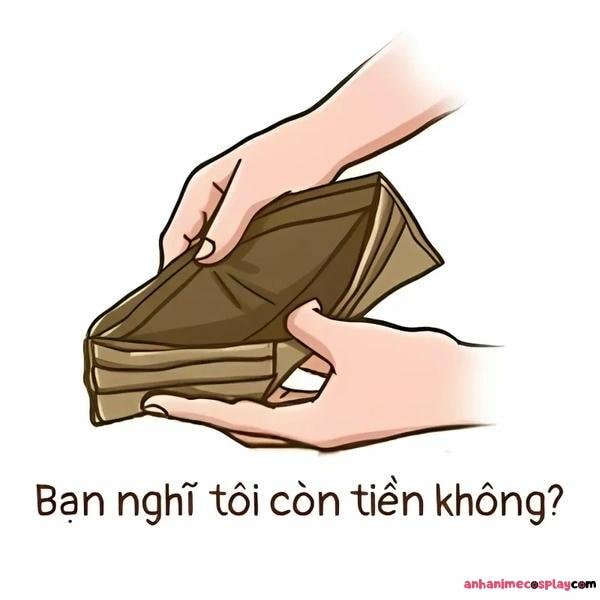 meme nghèo ví rỗng