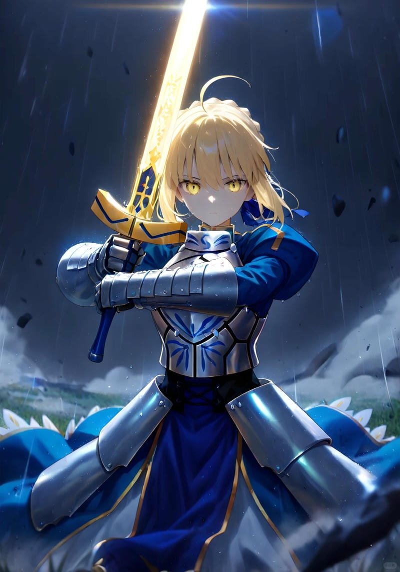 Bộ hình artoria pendragon anime