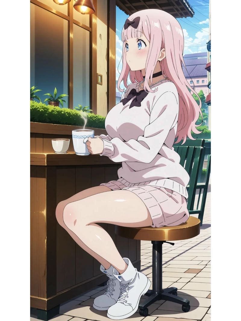 Ngắm hình chika fujiwara anime