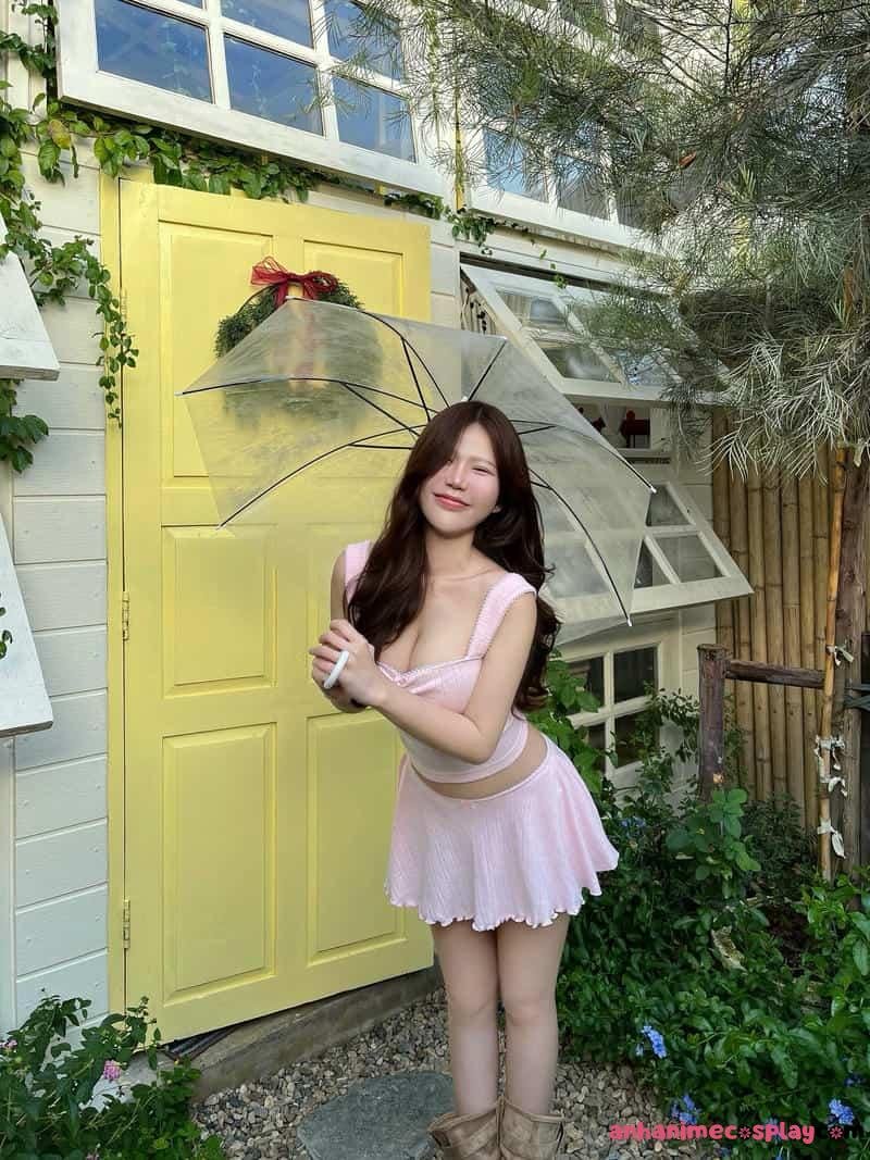 Ảnh ảnh gái xinh mặc pinky sắc nét