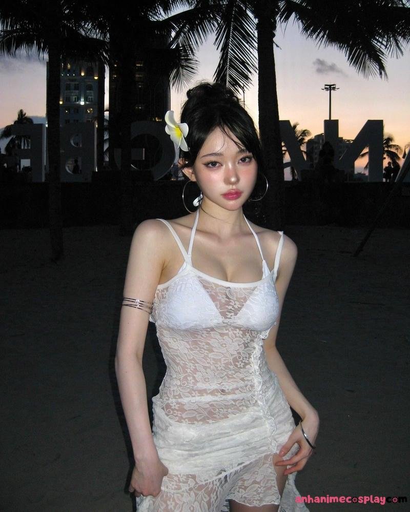 Bộ ảnh ảnh gái xinh mặc váy lưới miễn phí