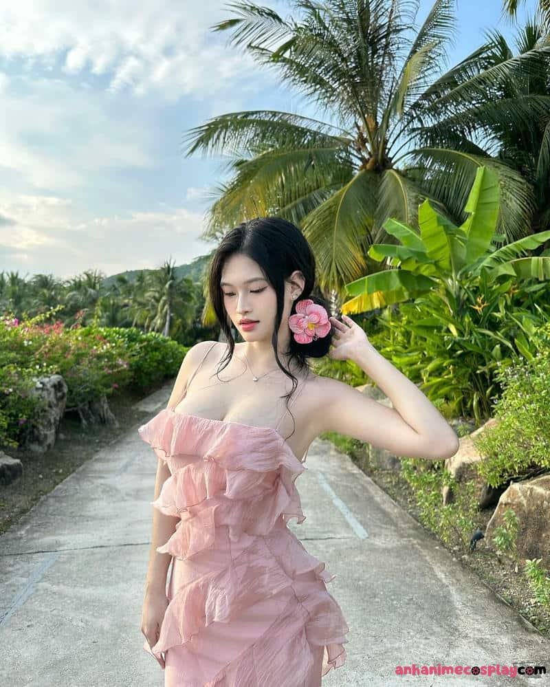 Kho ảnh ảnh gái xinh mặc pinky miễn phí