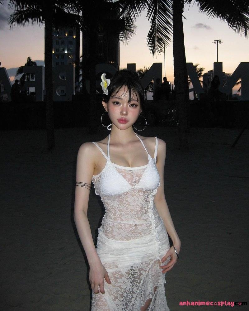 Ngắm ảnh gái xinh mặc váy lưới mới nhất