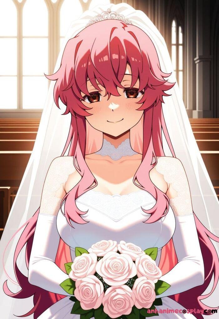 ảnh Yuno Gasai lễ cưới