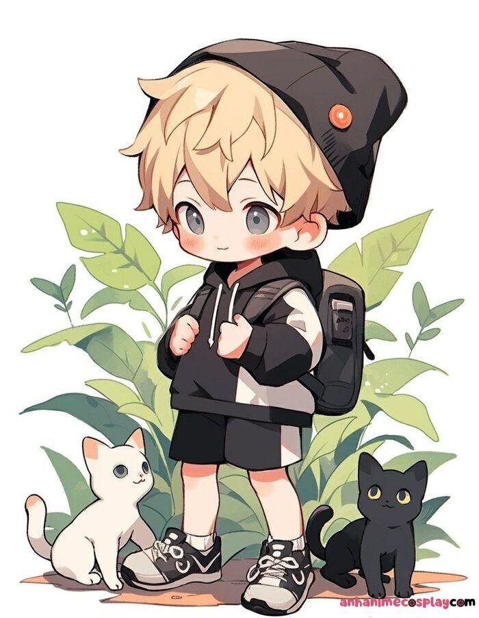 ảnh anime nam chibi